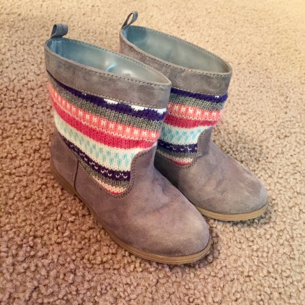 EUC Adorable Fair Isle Gymboree Booties